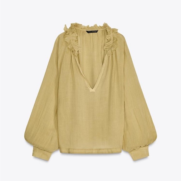 Ramie shirt ZW collection - Picture 6 of 9